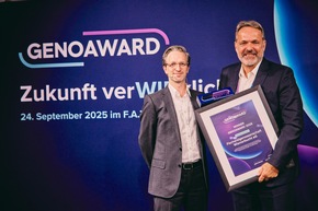 Fünf Genossenschaften mit dem GenoAward ausgezeichnet