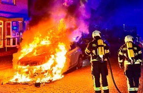 Freiwillige Feuerwehr Aurich: FW-AUR: PKW in Flammen