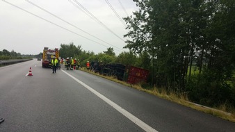 Polizeiinspektion Cuxhaven: POL-CUX: Nachtragsmeldung der Polizeiinspektion Cuxhaven 

-Unfall auf der BAB 27-