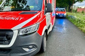 Freiwillige Feuerwehr Hünxe: FW Hünxe: Verkehrsunfall zwischen PKW und LKW Autobahnausfahrt BAB3