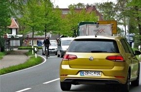 Kreispolizeibehörde Borken: POL-BOR: Kreis Borken - S-Pedelec-Fahrer berichtet: Auf der Straße oft in Gefahr