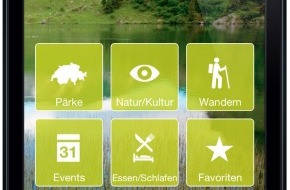 Netzwerk Schweizer Pärke: Schweizer Pärke App: App in die Pärke (BILD)