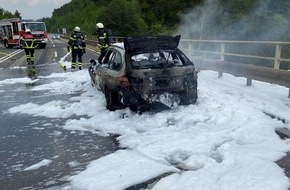 Polizeipräsidium Trier: POL-PPTR: Fahrzeugbrand