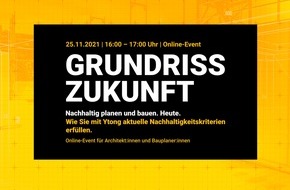 Xella Deutschland GmbH: Online-Event zu nachhaltiger Architektur