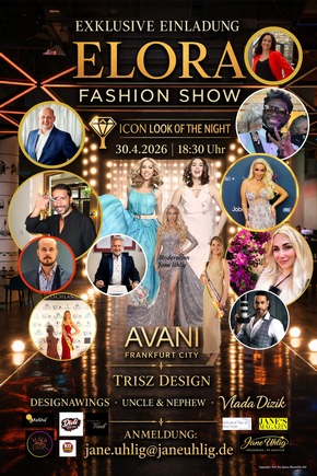 Avani Frankfurt City I Exklusive EINLADUNG zur ELORA Fashion Show 2026 mit Prominenten