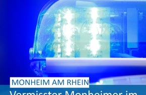 Polizei Mettmann: POL-ME: Rücknahme der Fahndung: Vermisster Monheimer in Krankenhaus angetroffen - Monheim am Rhein - 2210058
