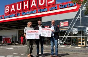 Bauhaus AG: BAUHAUS Hennef spendet 2.500 Euro an lokale Stiftungen