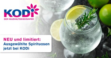 KODi Diskontläden GmbH: Neu und limitiert: Ausgewählte Spirituosen jetzt bei KODi