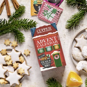 Presseinfo: Neu ab September 2025: Cupper Teas Adventskalender und der Cupper Teas Rooibos Winter Chai