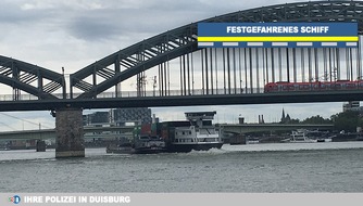 Polizei Duisburg: POL-DU: Gütermotorschiff wieder frei