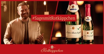 Rotkäppchen-Mumm: Prickelnder Start ins Jahr: Mit individuellen Etiketten und Sänger Sasha macht Rotkäppchen 2020 kleine und große Momente unvergesslich