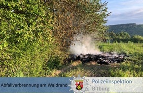 Polizeidirektion Wittlich: POL-PDWIL: Verdacht des Unerlaubten Umgangs mit Abfällen
