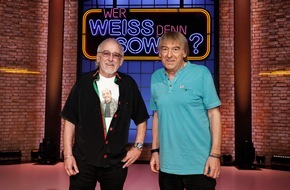 ARD Das Erste: Brüderliches Duell: "Die Amigos" Bernd und Karl-Heinz Ulrich bei "Wer weiß denn sowas?" / Das Wissensquiz vom 6. bis 10. Dezember 2021, um 18:00 Uhr im Ersten