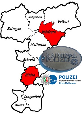 POL-ME: Einbrüche aus dem Kreisgebiet - Wülfrath / Hilden - 2109150