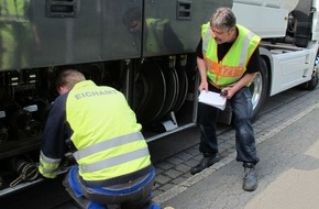 Polizeiinspektion Nienburg / Schaumburg: POL-NI: Großkontrolle des Schwerlastverkehrs - 51 von 81 Fahrzeuge beanstandet - 15 Mal Weiterfahrt untersagt