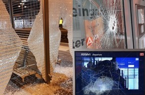 Bundespolizeiinspektion Magdeburg: BPOLI MD: Vandalismus: 31-Jähriger zerstört und beschädigt mittels Steinwürfen zahlreiche Glasscheiben