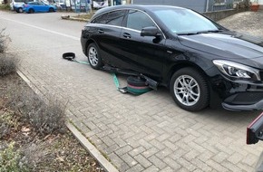 Polizeidirektion Worms: POL-PDWO: Worms -Sportgerät verkeilt sich unter PKW