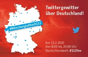 Feuerwehr Mönchengladbach: FW-MG: Live dabei: 2. "Twittergewitter" der Berufsfeuerwehren Feuerwehr Mönchengladbach beteiligt sich am 11. Februar an bundesweiter Medienaktion