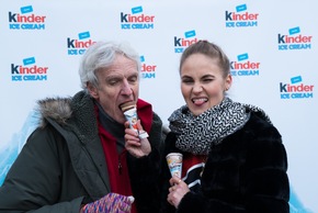 Die Eiszeit ist endlich da! / Promis öffnen die erste Eistruhe mit KINDER Ice Cream vor Schloss Neuschwanstein