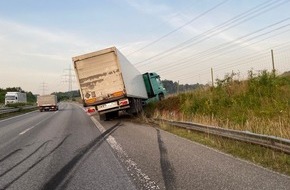 Polizeidirektion Kaiserslautern: POL-PDKL: Von der Fahrbahn abgekommen....