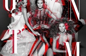 ProSieben: More Glam, more stars, more Heidi! Auf dem Plakat zur 14. Staffel von #GNTM inszeniert Starfotograf Rankin Heidi Klum sieben Mal