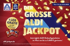 ALDI: Fünf Jahrhunderte lang Wäsche waschen oder 35.000 Teller Bio-Pasta essen: Der große ALDI Jackpot macht's möglich!