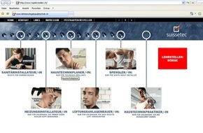 suissetec - Schweizerisch-Liechtensteinischer Gebäudetechnikverband: suissetec: www.toplehrstellen.ch - Lehrstellenbörse der Gebäudetechnikbranche: Bereits über 400 Lehrstellen online