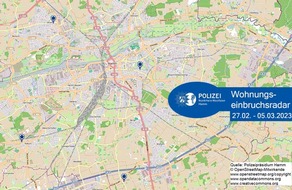 Polizeipräsidium Hamm: POL-HAM: Wohnungseinbruchsradar Hamm für die Woche vom 27. Februar bis 5. März 2023