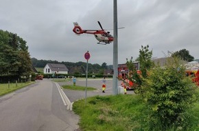 Feuerwehr Wetter (Ruhr): FW-EN: Wetter - Rettungshubschrauber landet im Ortsteil Esborn