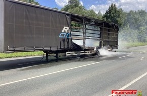 Feuerwehr Recklinghausen: FW-RE: Brennender Sattelauflieger/keine Verletzten