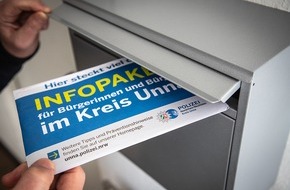 Kreispolizeibehörde Unna: POL-UN: Information der Kreispolizeibehörde Unna: Postwurfsendung in Bergkamen-Overberge