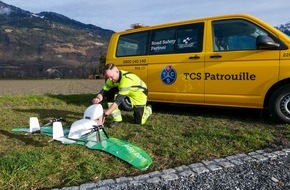 Touring Club Schweiz/Suisse/Svizzero - TCS: TCS sichert medizinische Drohnenlieferungen von Jedsy ab