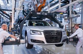 Audi AG: Audi-Konzern: Bestwerte bei Auslieferungen und Ergebnis sowie zusätzliche Arbeitsplätze (mit Bild)