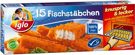 iglo Deutschland: Fischstäbchen im Ökotest: Käpt'n iglo Fischstäbchen überzeugen mit Bestnoten