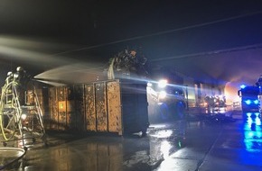 Feuerwehr Bochum: FW-BO: Zweites Update zum Brand der Lagerhalle in Stahlhausen