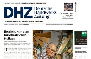 Holzmann Medien GmbH & Co. KG: Relaunch der Deutschen Handwerks Zeitung (DHZ) / DHZ in neuem Layout - Modernisierte Bildsprache und opulentere Grafiken