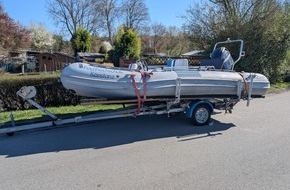 Polizeipräsidium Konstanz: POL-KN: (KN-Dettingen, Lkr. Konstanz) Entwendetes Schlauchboot aufgefunden - Polizei sucht Zeugen (07.04.2025)