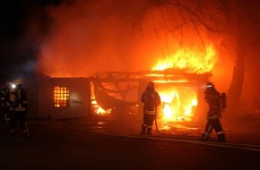 Polizei Minden-Lübbecke: POL-MI: Garagenbrand verursacht größeren Schaden