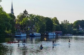 STADE Marketing und Tourismus GmbH: Neu in der Hansestadt Stade. Fitnessparcours auf dem Wasser