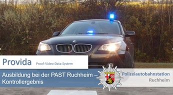 Polizeidirektion Neustadt/Weinstraße: POL-PDNW: Polizeiautobahnstation Ruchheim - Ausbildung in der Geschwindigkeitsüberwachung - Kontrollergebnisse der 48. KW