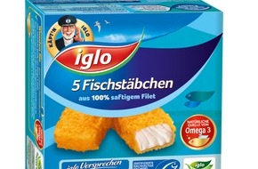 iglo Deutschland: Aufmerksamkeit garantiert: iglo Fischstäbchen erhalten neues Design (BILD)