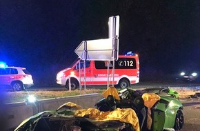 Feuerwehr Bottrop: FW-BOT: Verkehrsunfall BAB 31 - Ein PKW mit zwei Insassen