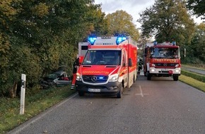 Kreisfeuerwehrverband Rendsburg-Eckernförde: FW-RD: Verkehrsunfall B77, Höhe Jahrsdorf (Kreis Rendsburg-Eckernförde)
