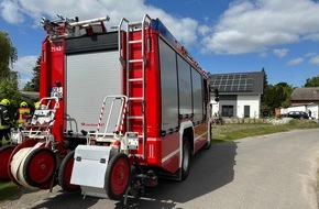 Feuerwehr Flotwedel: FW Flotwedel: Ortsfeuerwehr Eicklingen rückt zu vermeintlicher Rauchentwicklung an der B214 aus
