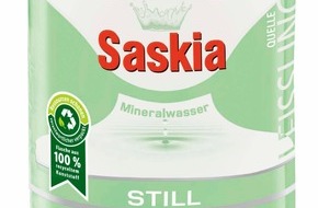 Lidl: 100 Prozent recyceltes PET in Getränkeflasche: Lidl setzt bei 1,5-Liter "Saskia still"-Wasserflasche ausschließlich auf Rezyklat