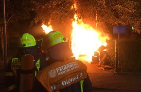 Feuerwehr Frankfurt am Main: FW-F: Brand in einer Tiefgarage und mehrere Kleinbrände in der Nacht vom 07.07. auf den 08.07.