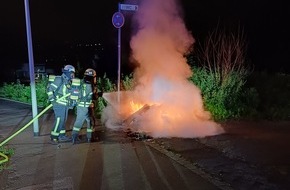 Feuerwehr Wetter (Ruhr): FW-EN: Wetter - Containerbrand am Harkortberg