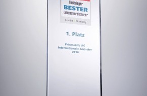 PrismaLife AG: Focus-Money Versicherungspreis "Bester Lebensversicherer 2014" geht an PrismaLife