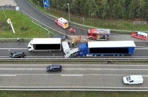 Autobahnpolizeiinspektion: API-TH: Verkehrsunfall mit 6 beteiligten Fahrzeugen und 2 verletzten Personen