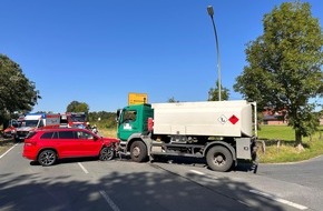 Feuerwehr Schermbeck: FW-Schermbeck: Unfall auf der Dorstener Straße